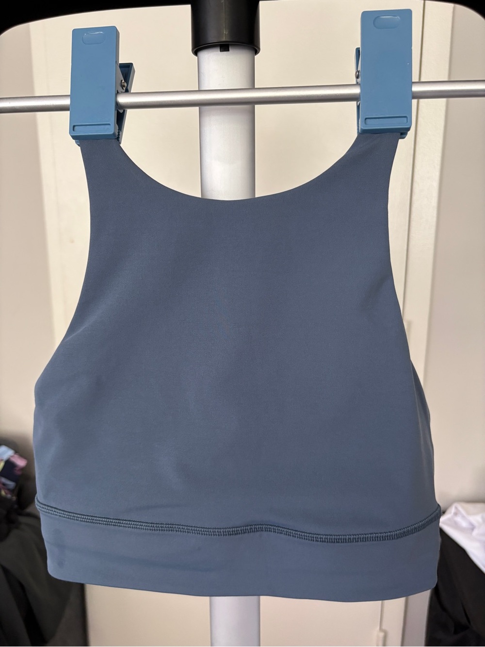 Lululemon High Neck Blue Sports Bra - Picture 3 of 4